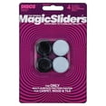 thumbnail image 1 of Magic Sliders L P 4225 4 Pack 7/8"-1" RND Slider, 1 Pack, White/Black, 1 of 5