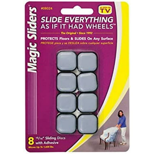 Magic Sliders Lp 08024 1516 inch Square Self Adhesive Magic Sliders 8