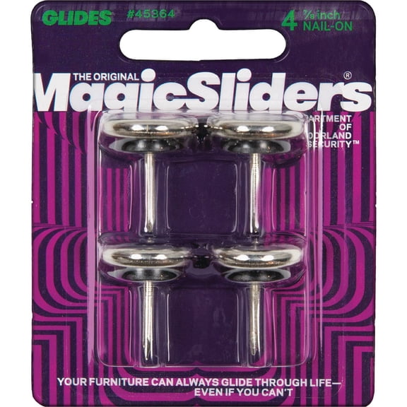 Magic Sliders Nail-On Furniture Glide - Pack of 6