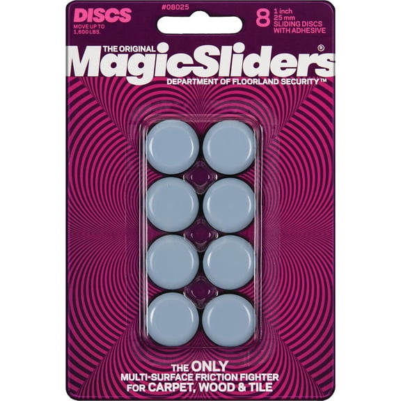 Magic Sliders Self-Adhesive Appliance and Furniture Glide - Pack of 6