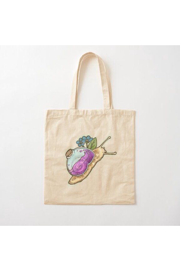 Magic Snail Potion Canvas Tote Bags, Reusable Shopping Bag
