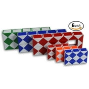 Magic Snake Cube Twist Puzzle Bundle of 6! 3 Mini Cubes and 3 Large Cubes Bundle 6 Pack