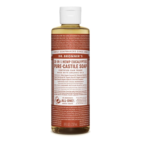 Magic Soaps: Liquid Castile Soap, Eucalyptus 8 oz (1 pack)
