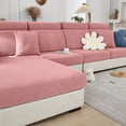 thumbnail image 1 of Magic Sofa Covers Couch Covers 2024 New Couch Cushion Covers Universal Sofa Covers Washable Stretch Slipcovers for Sectional Sofa (Texture Pink, 3 Seats + Chaise Cover), 1 of 9