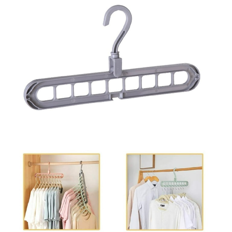 Magic Space Saving Clothes Hangers Standard Hangers with 9 Holes
