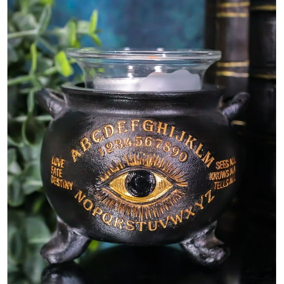 Magic Spirit Board All Seeing Eye Cauldron Votive Candle Holder