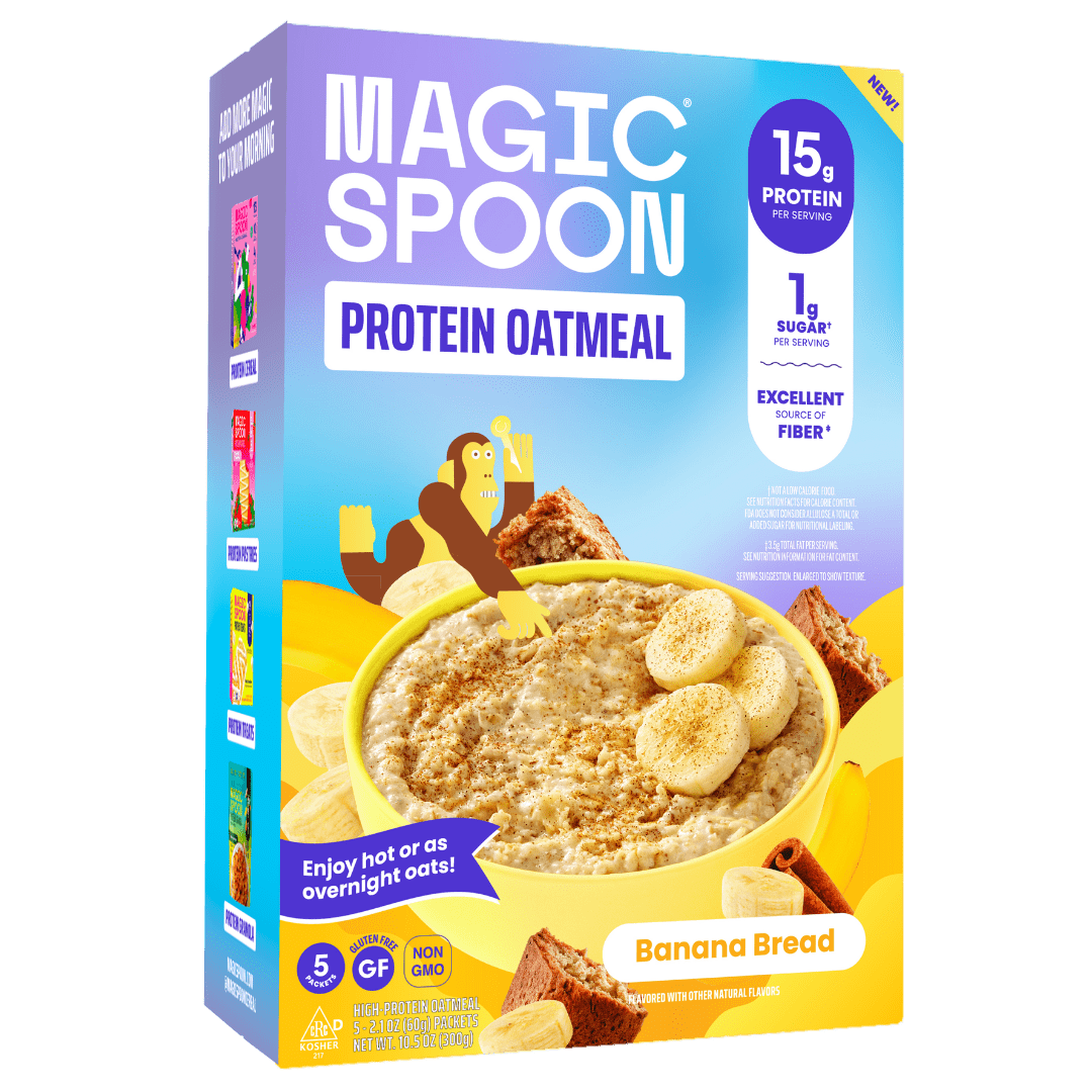 Magic Spoon Banana Bread Oatmeal 5 CT 10.5oz Box - Walmart.com