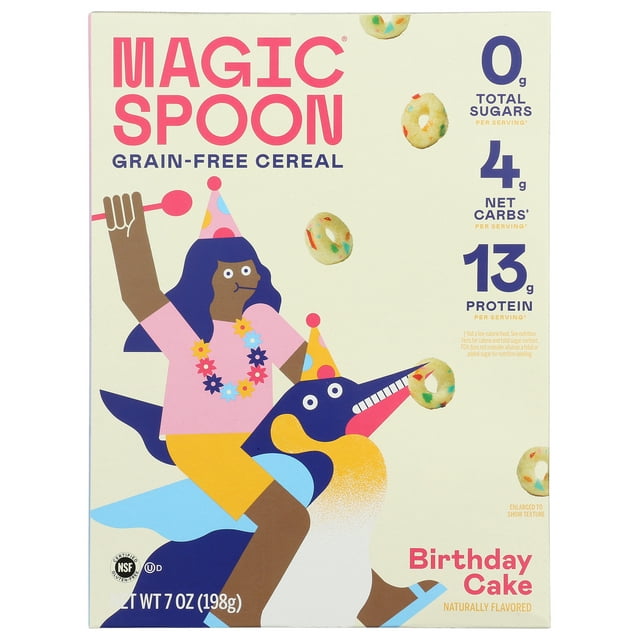 Magic Spoon Cereal Birthday Cake 7 Ounce, Pack Of 8