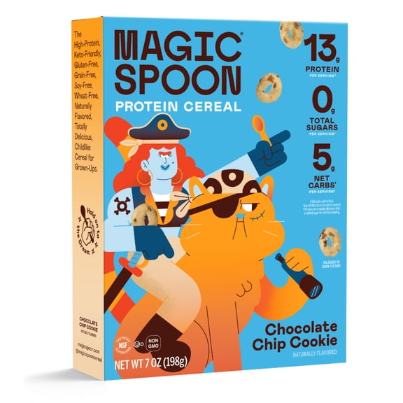 Magic Spoon Chocolate Chip Cookie Protein Cereal, 7 oz