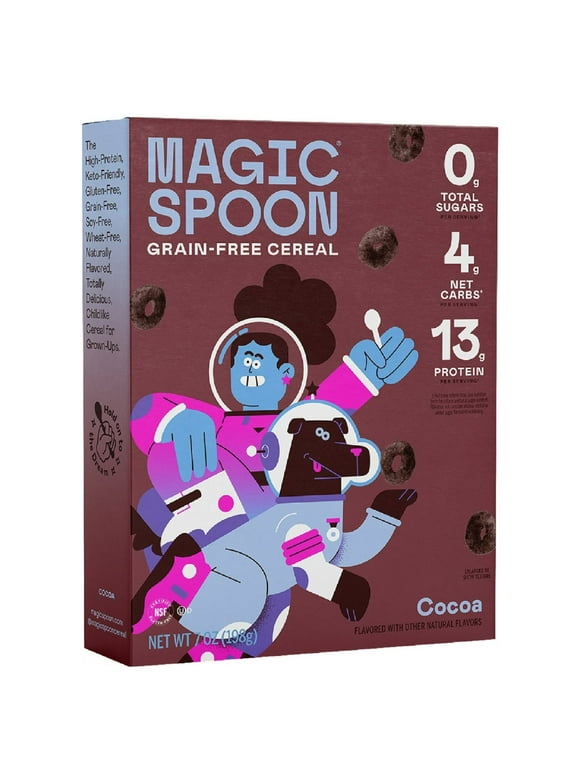 Magic Spoon Cocoa Grain-Free Breakfast Cereal, 7 oz Box