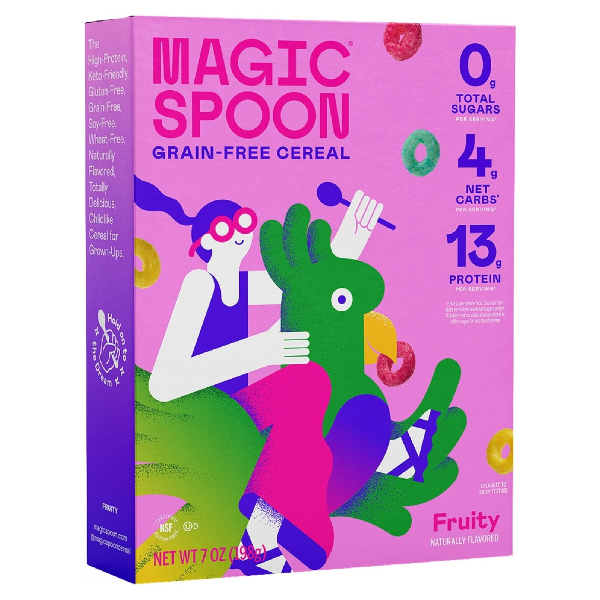 Magic Spoon Fruity Grain-Free, Gluten-Free, 0g Sugar, 13g Protein