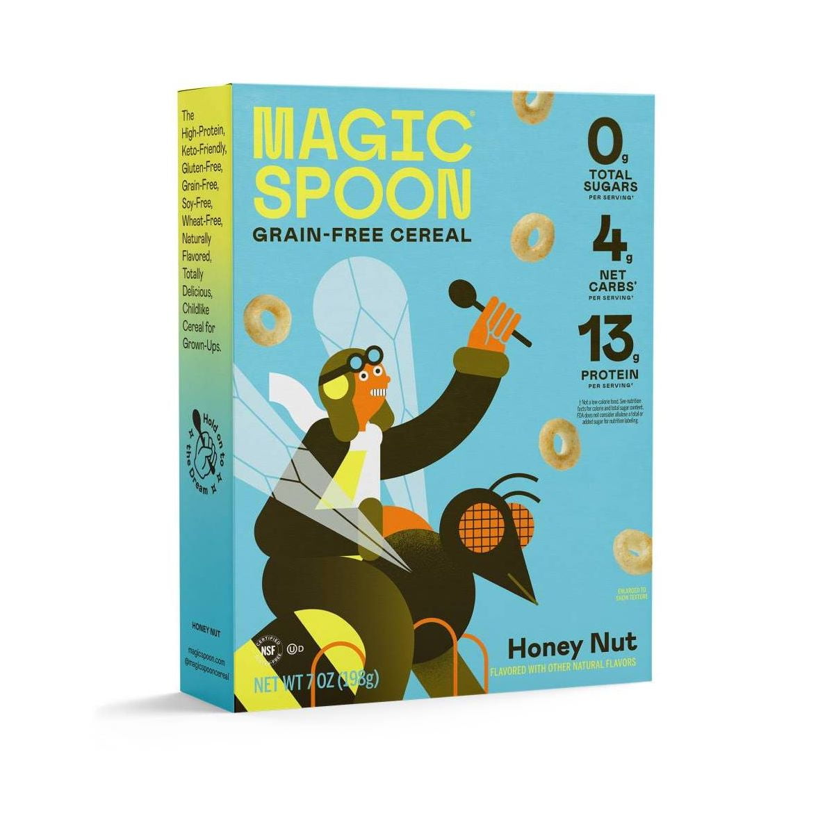 Magic Spoon Honey Nut Keto and Grain-Free Cereal - 7oz