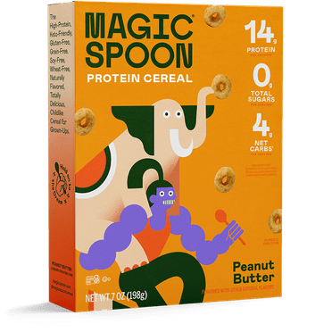 Magic Spoon Peanut Butter Grain-Free Breakfast Cereal, 7 oz Box