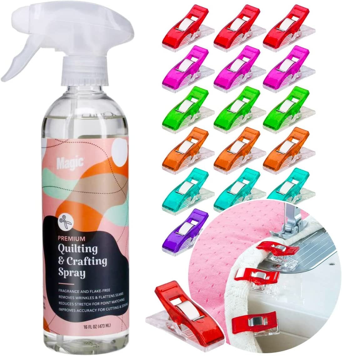 Magic Spray for Quilting & Crafting Eliminates Odors & Wrinkles