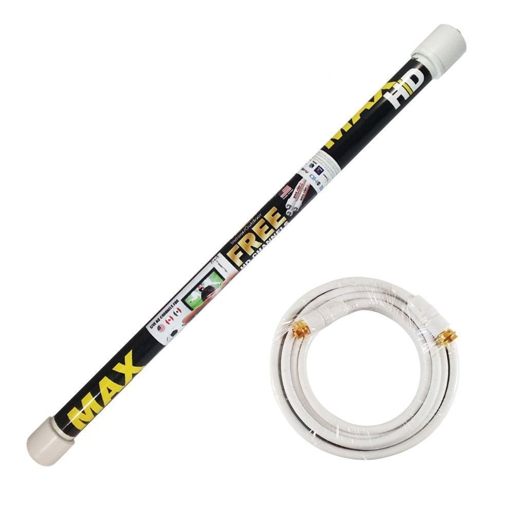 Magic Stick TV MAX HD Antenna Indoor/Outdoor HDTV Digital Channels with 18ft Cable