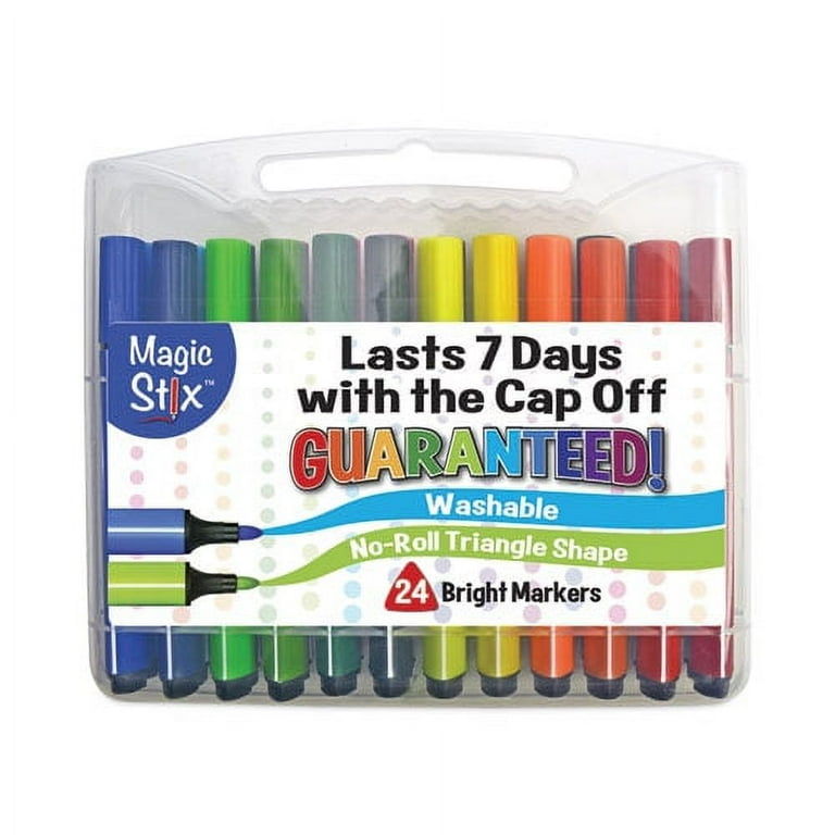 Magic Stix Markers, Medium Bullet Tip, Assorted Colors, 24/Pack Magic Stix Markers, Medium Bullet Tip, Assorted Colors, 24/Pack