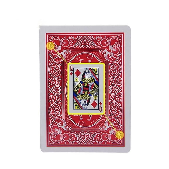 Magic Stripper Deck with 4-Corner Marked System, Secret Reader Playing Cards for Close-Up Magic Tricks, Beginner Friendly Prop