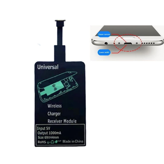 Magic Tag Wireless Charging Receiver - Thin, USB Type-C, for All USB-C Port Android Systems