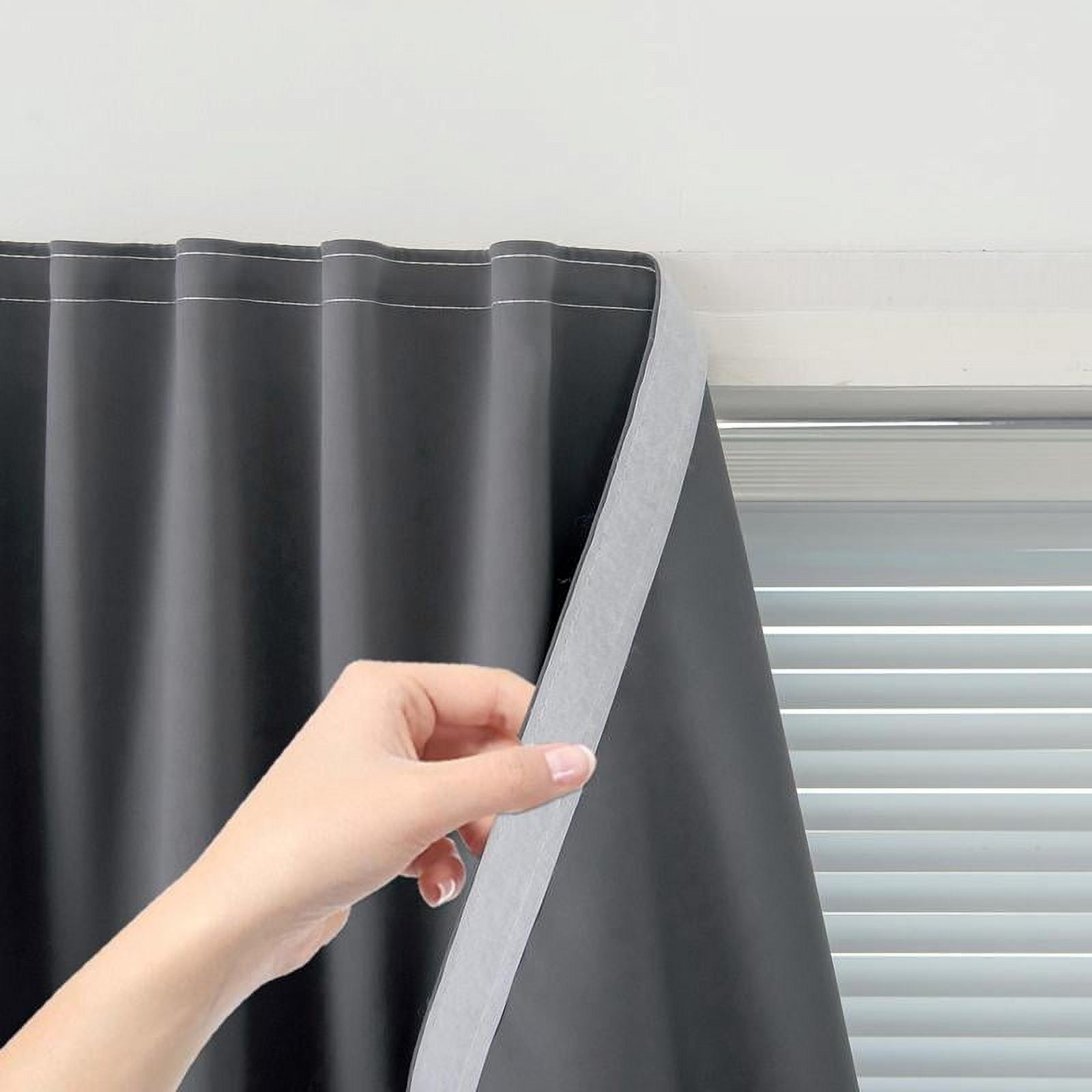 Magic Tape Blackout Curtain, 1 Count Window Blackout Cloth Curtain ...