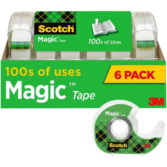Gift Rapper Tape Magic Tape, Invisible, Repair Chrisas Cards and Use as Holiday Gift ...