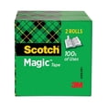 thumbnail image 1 of Magic Tape Refill, 3" Core, 0.75" X 72 Yds, Clear, 2/pack | Bundle of 2 Packs, 1 of 5