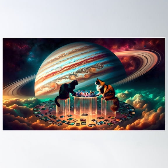 Magic The Cat Gathering Iv Poster Wall Art, Modern Wall Decor For Living Room Bedroom, 12x18 UNFRAMED
