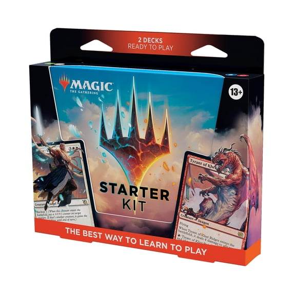 Magic The Gathering 2023 Starter Kit - Learn to Play with 2 Ready-to-Play Decks + 2 Codes to Play Online (2-Player Fantasy Card Game) C43