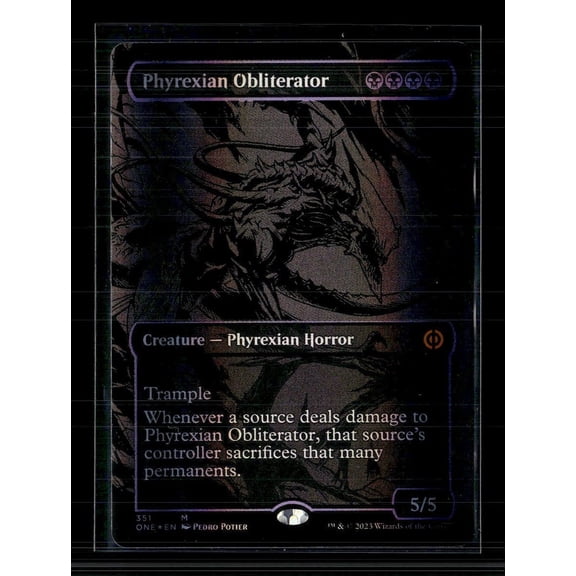 Magic: The Gathering 2023 Wizards Phyrexian Obliterator Foil Lightly Played Card