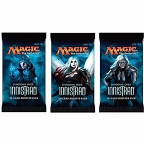 3 (three) packs of magic: the gathering - mtg: shadows over innistrad booster pack lot (3 packs)