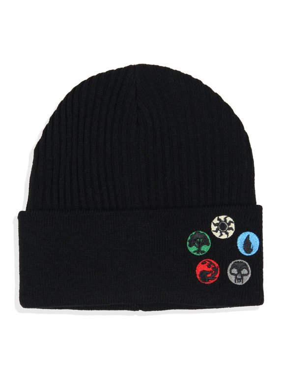 Magic The Gathering Adult Mana Token Symbols Knit Cuff Beanie Hat Cap