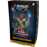 Magic: The Gathering Aetherdrift Commander Deck - Living Energy (100-Card Deck, 2-Card Collector Booster Sample Pack + Accessories)