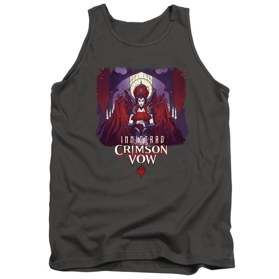Magic The Gathering Alt Key Art Unisex Adult Tank Top,Charcoal, Small