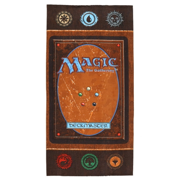 Magic The Gathering Beach Towel Booster Cards Deck Master Game Retro 30"x60"