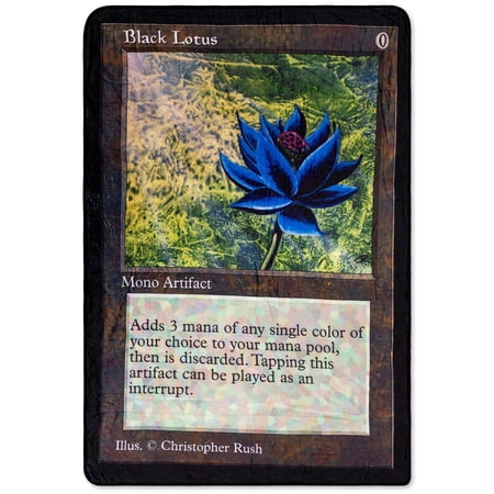 Magic: The Gathering Black Lotus Single-Sided Throw Blanket | 45 x 60 Inches