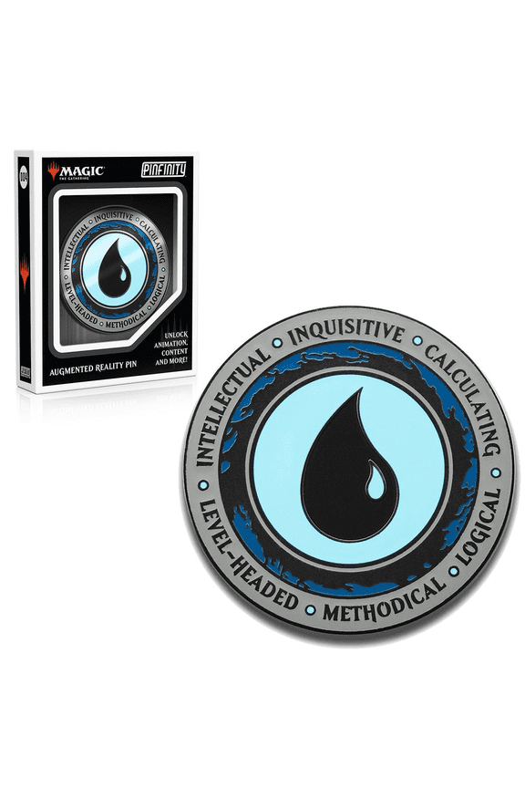 Blue Mana Crest Augmented Reality Enamel Pin