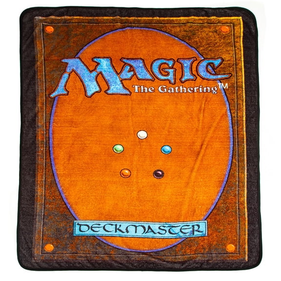 Magic: The Gathering Card Back Digital Print Fleece Throw Blanket