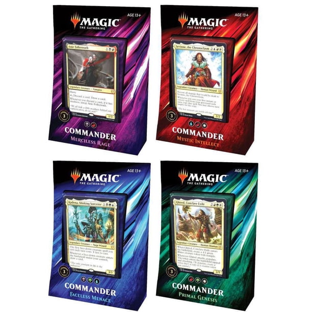 mtg decks commander Amazon.com: Magic: The Gathering Starter Commander Deck Bundle  Includes  All 5 Decks : Toys & Games