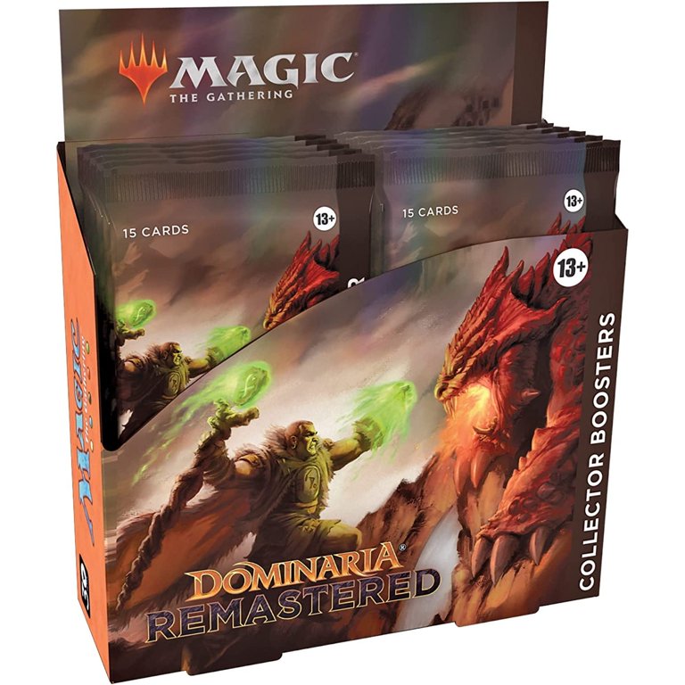 dominaria booster box sealed Remastered Draft Display 6 cards of rarity Rare or higher and 4 Magic: The Gathering Dominaria Remastered