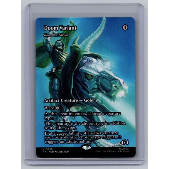 Magic: The Gathering Doom Variant Borderless 0099 Near Mint English Roaming Throne