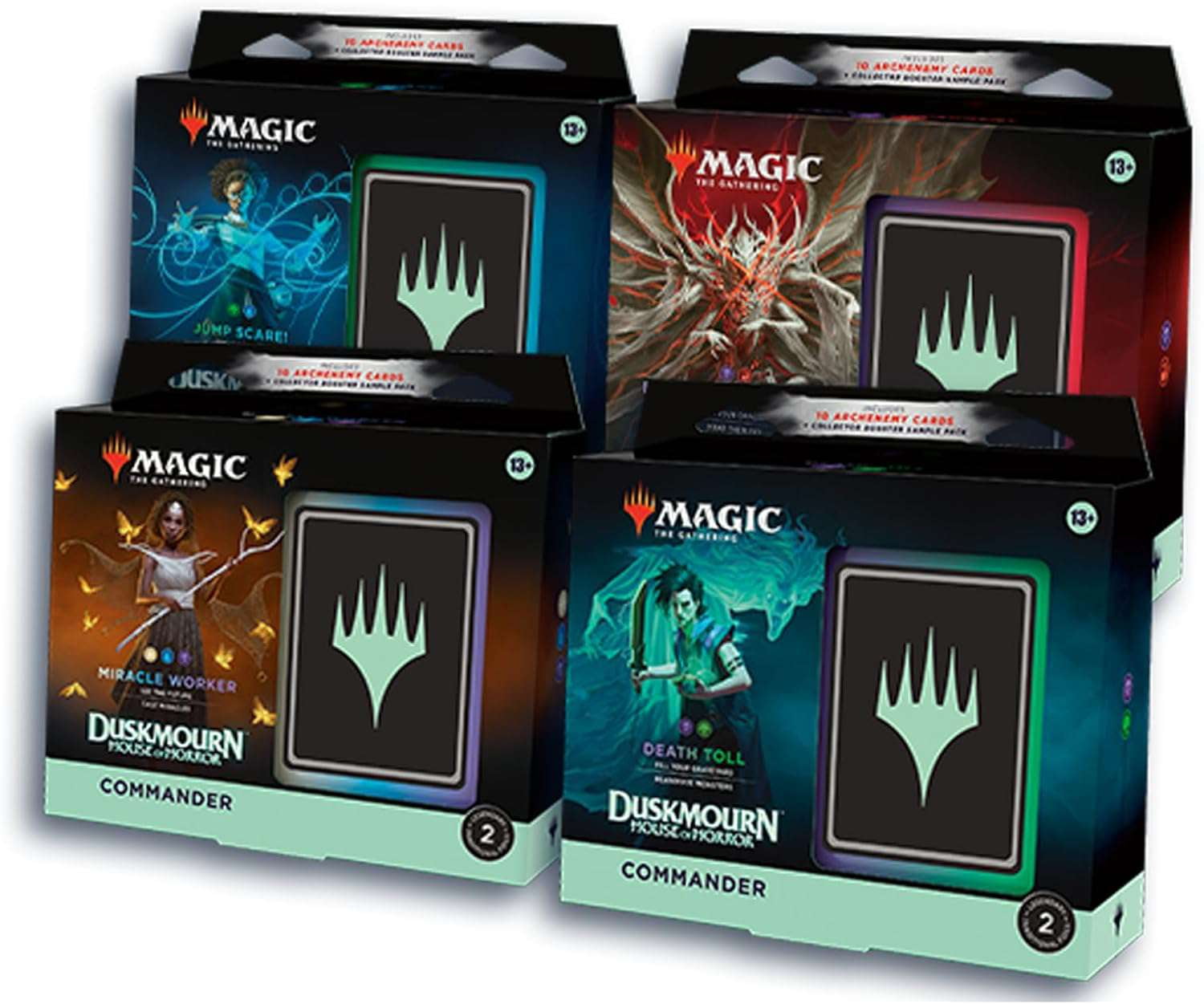 Magic: The Gathering Duskmourn: House of Horrors Set of 4 Commander Decks