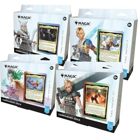 Magic: The Gathering Final Fantasy Collector’s Edition Commander Deck Bundle - Includes All 4 Surge Foil Decks
