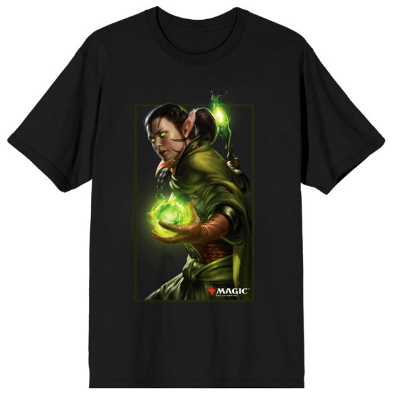 Magic: The Gathering Game Nissa Revane Character Mens Black Graphic Tee - 3XL