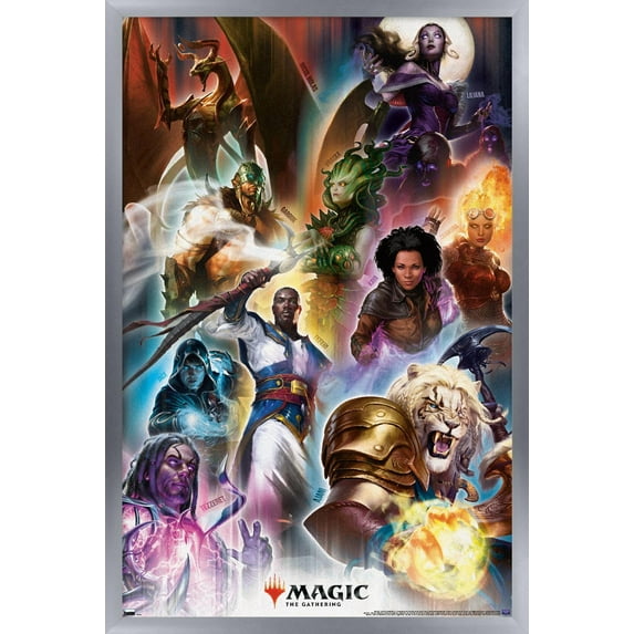 Magic: The Gathering - Grid Wall Poster, 22.375" x 34" Framed