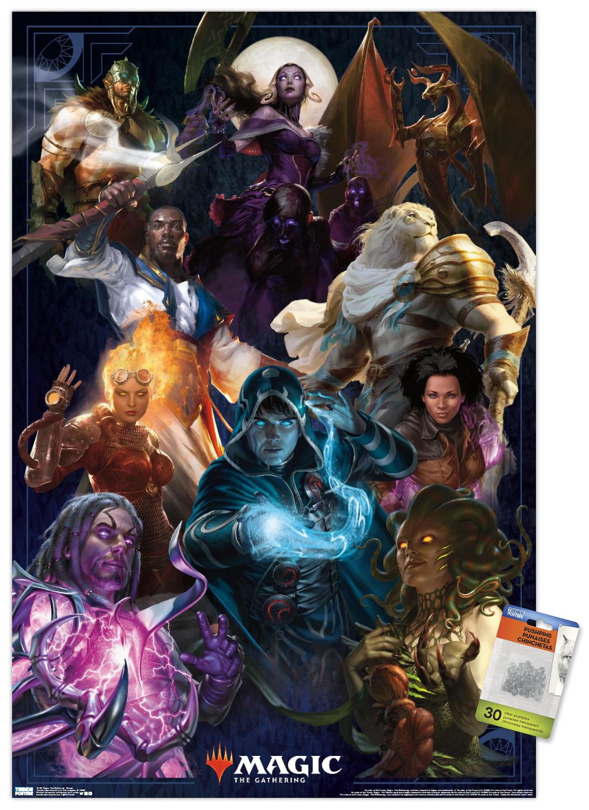MTG 巨大　ポスター Magic-The-Gathering-Group-Wall