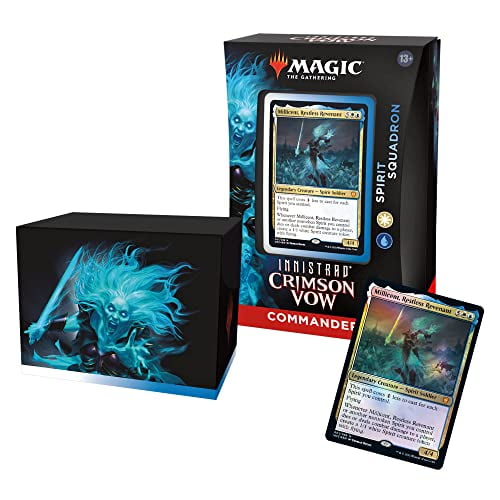 Magic: The Gathering Innistrad: Crimson Vow Commander Deck - Spirit Squadron (White-Blue)