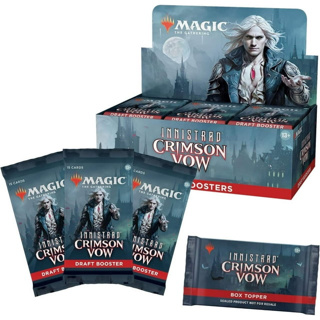 Magic The Gathering MTG Innistrad Crimson Vow Draft Booster Box 36 Packs + Dracula Collector