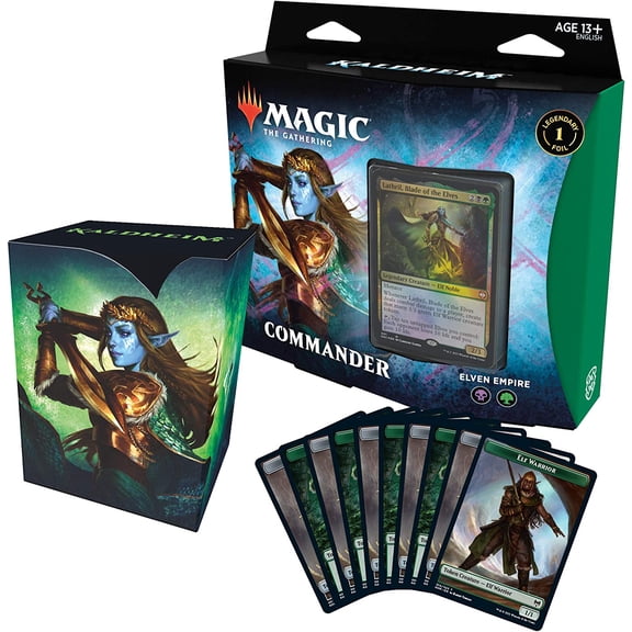 Magic: The Gathering Kaldheim Commander Deck  Elven Empire | 100 Card Ready-to-Play Deck | Green-Black