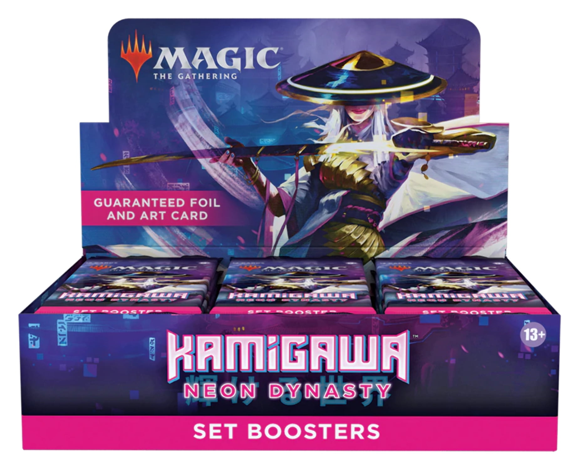 Magic: The Gathering Kamigawa: Neon Dynasty Bundle  8 Set Boosters + Promo  Card & Accessories