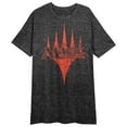 thumbnail image 1 of Magic The Gathering Logo Women's Black Heather Sleep Shirt-XL, 1 of 3