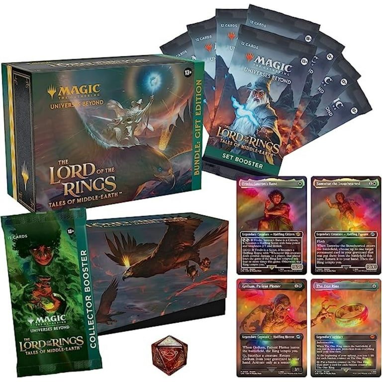 Magic: The Gathering Lord of the Rings Tales of Middle-Earth Bundle Gift  Edition - 8 Set Boosters